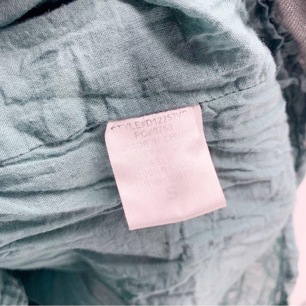 Vici Green Button Down Ruffle Bottom Mini Dress S… - image 7